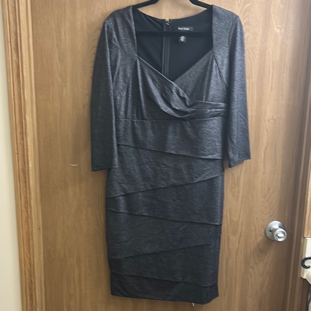 White House Black Market Grey Dress – Size 14